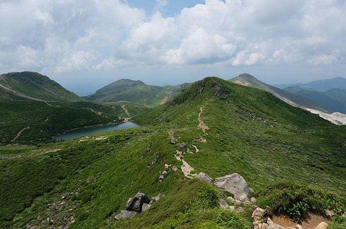 九重山御池　稜線
