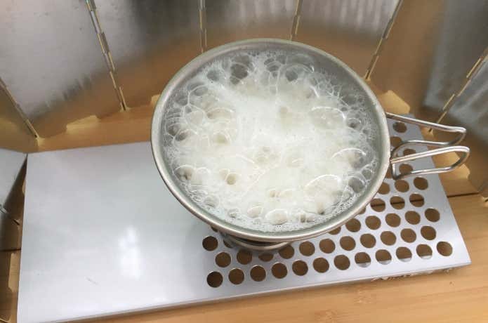 シェラカップ炊飯　アルスト　沸騰