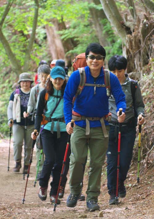 ガイド中の平川陽一郎さん