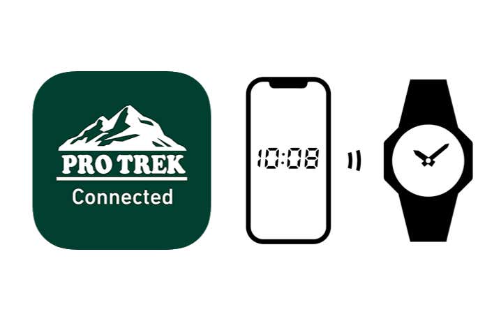 PRO TREK Connectedアプリによるモバイルリンク機能