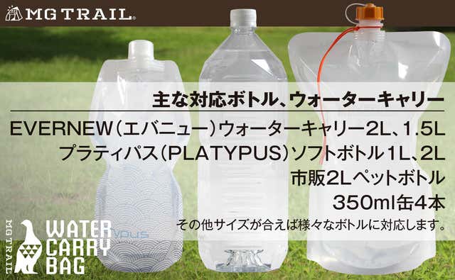 主な対応ボトル・ウォーターキャリーのサイズ