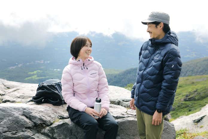 登山の休憩中