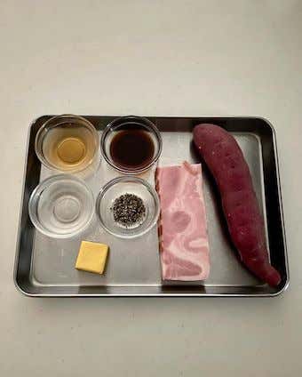 メスティンマニア　レシピ　さつまいもとベーコンの炊き込みご飯