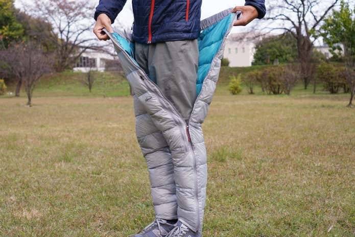 行動中に着る冬季登山用ダウンウェア。ナンガの「ミニマリスム