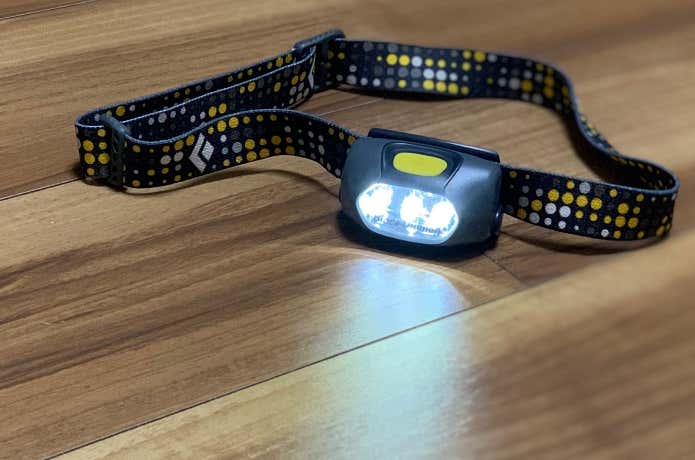 日没が早い冬はヘッドランプが必携