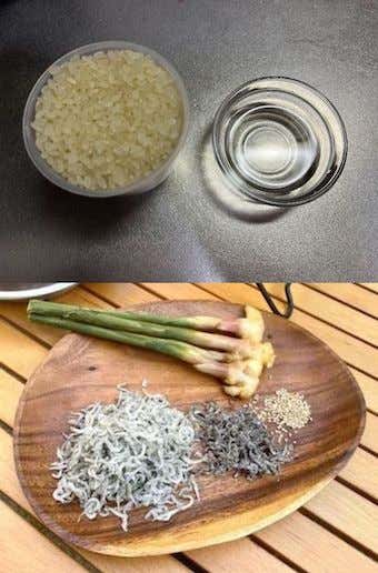 メスティン　レシピ　しらすと葉生姜の炊き込みご飯