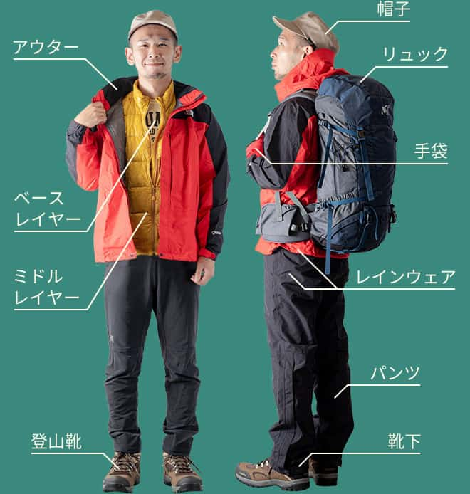 登山 服装 つなぎ