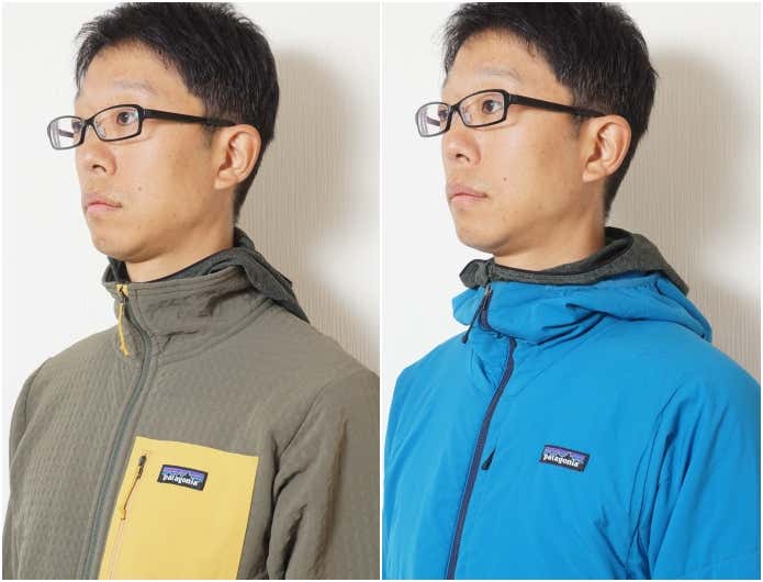 ベースレイヤー　フード　レイヤリング