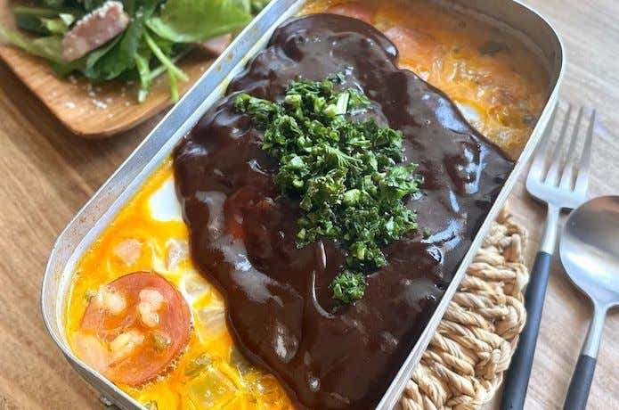 メスティンマニア　メスティン　レシピ　デミオムライス