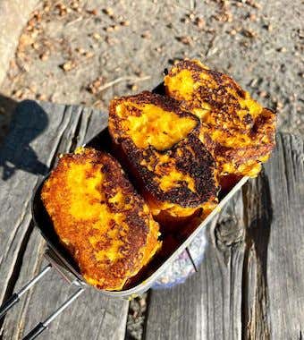 パンプキンフレンチトースト　メスティンマニア　レシピ　メスティン