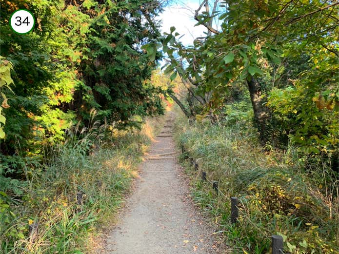 平坦な区間も