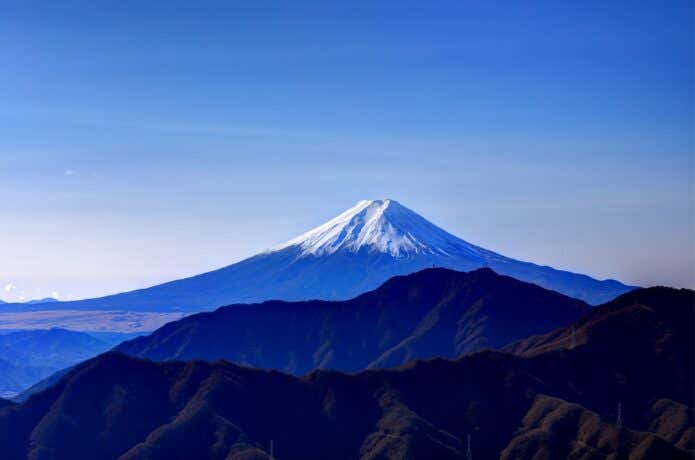 滝小山から望む富士山