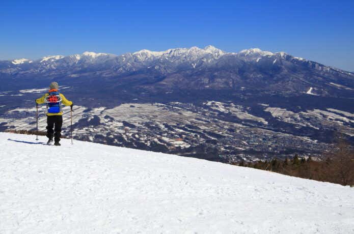 入笠山の雪景色