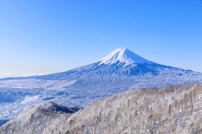 三ツ峠山から望む富士山