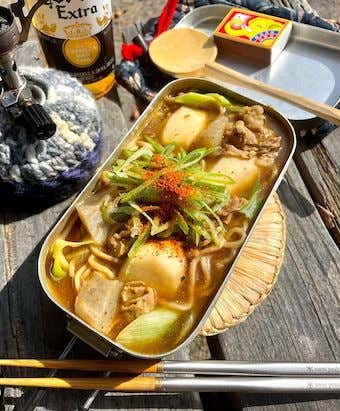 メスティン　レシピ　カレーそば