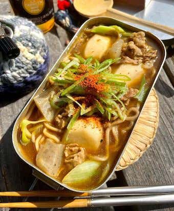 メスティン　レシピ　カレーそば