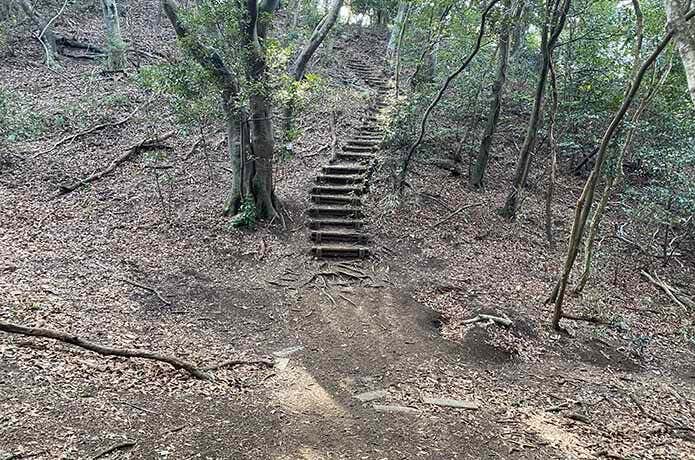 鋸山山頂への登山道