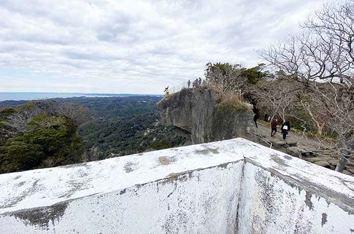 鋸山日本寺の瑠璃光展望台からの景色