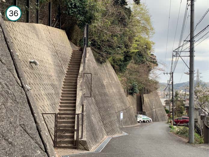法性寺からの下り坂