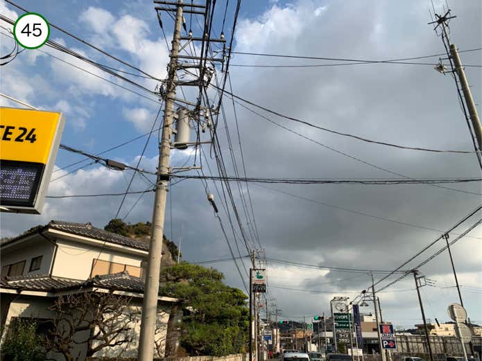 県道205号沿いを進む
