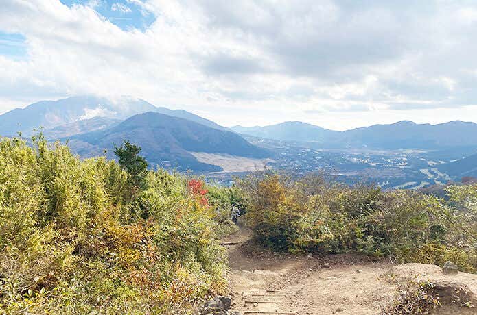 金時登山口 振り返ったときの景色