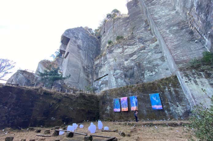 鋸山の石切場