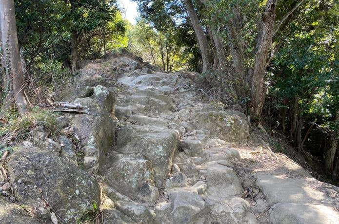 鋸山の関東ふれあいの道の登山道