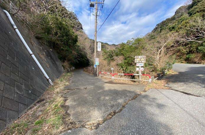 鋸山表参道エリアへの道