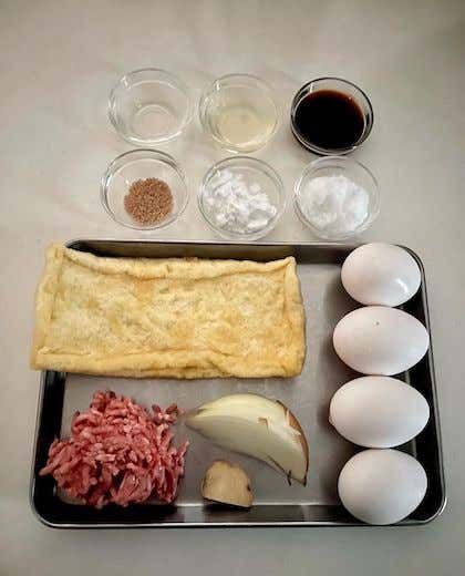 メスティンマニア　レシピ　豚肉入り卵巾着
