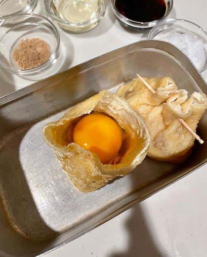 メスティンマニア　レシピ　豚肉入り卵巾着