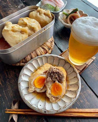 メスティンマニア　レシピ　豚肉入り卵巾着