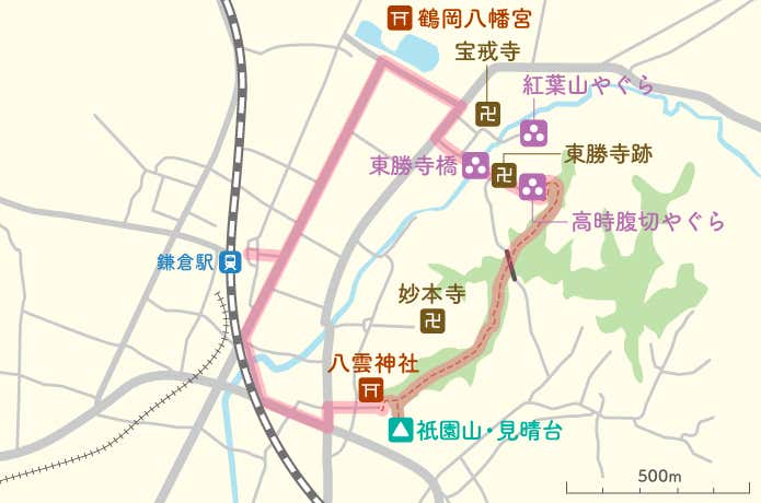 鎌倉:祇園山ハイキングコース