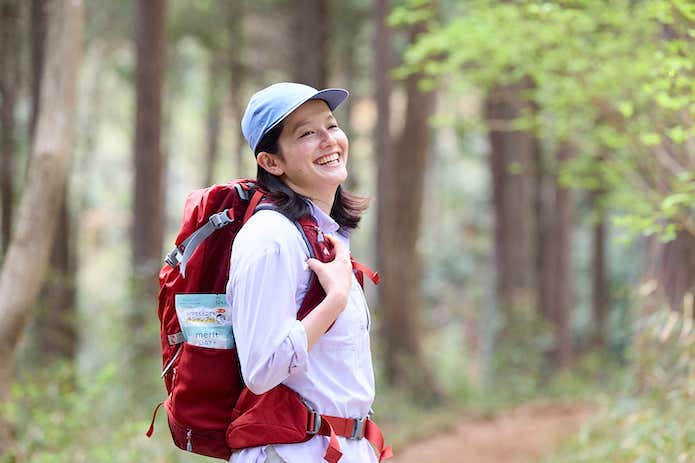 爽やかな登山者