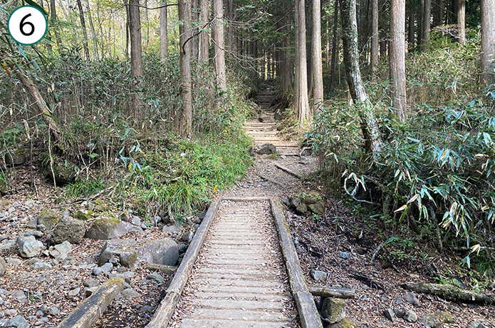 金時神社登山口 序盤の橋