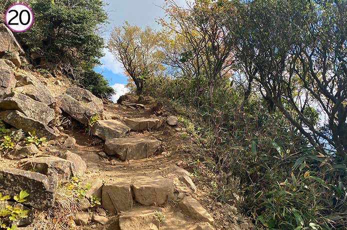 金時神社登山口 開けてきた景色
