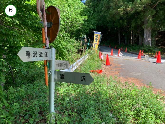 林道と合流