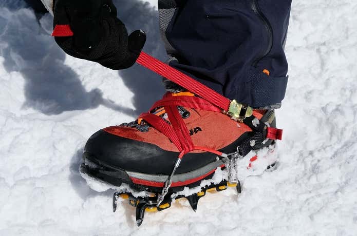 アウトレットパーク スノースパイク 10 モンベル 軽 アイゼン 登山 冬