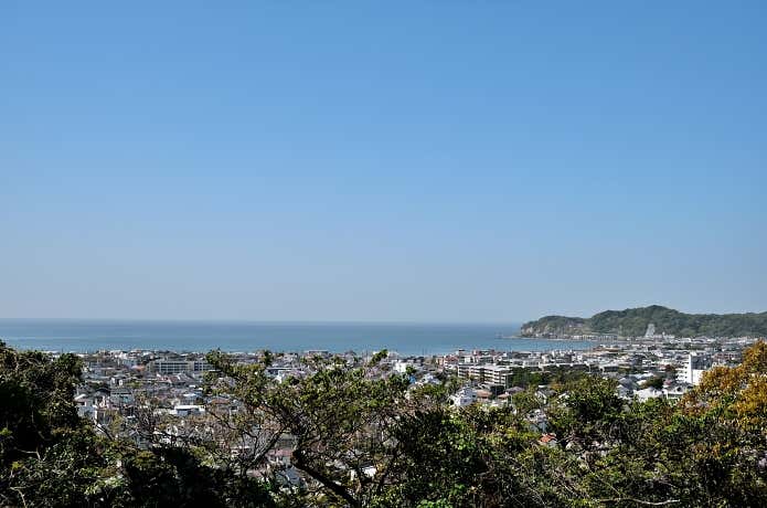 祇園山見晴台から見る鎌倉市街
