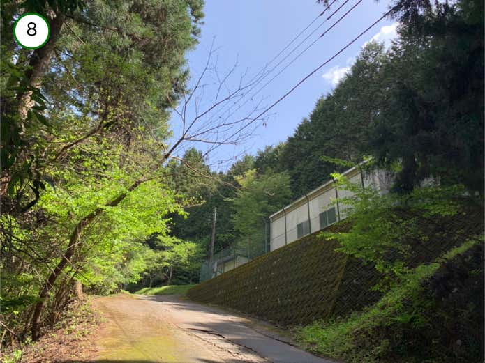 軍茶利神社への参道