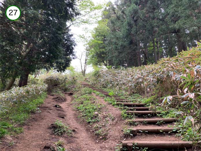 景信山への階段