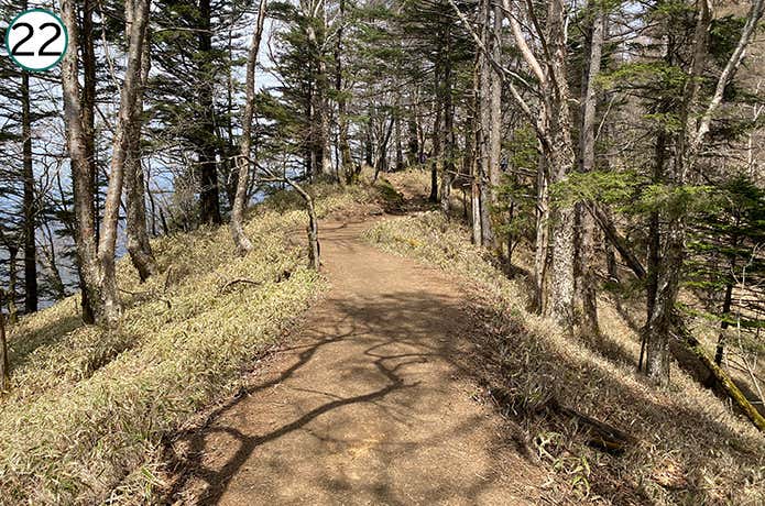 ㉒平坦な登山道