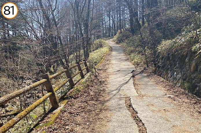 81.舗装された登り道
