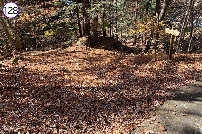 128.ショートカットできる登山道