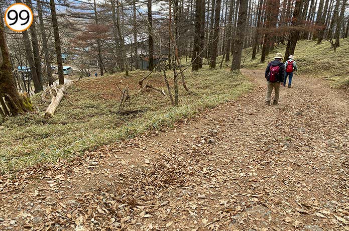 99.福ちゃん荘手前の登山道