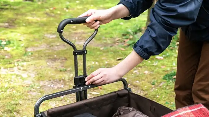 アウトドア用キャリーカートのハンドル