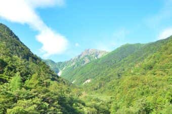広河原山荘から望む北岳