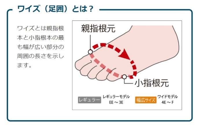モンベルの登山靴のワイズ