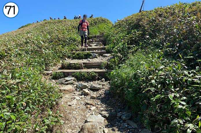 71.分岐近くの登山道