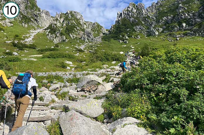 ⑩浄土乗越への登山道