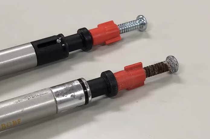 トレッキングポールの錆び